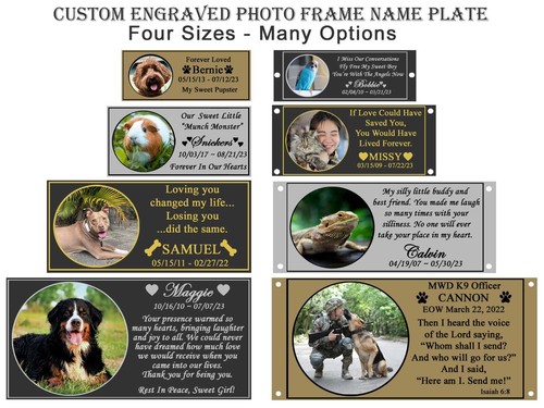 Custom engraved photo frame - engraved,