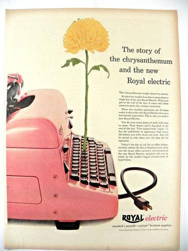 1955 royal electric typewriter - royal,