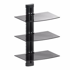 3 TIER GLASS SHELF WALL