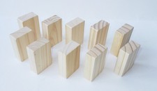 10 X WOODEN TRAIN TRACK BRIDGE ROAD RISER SUPPORTS COMPAT. BRIO THOMAS IKEA ELC