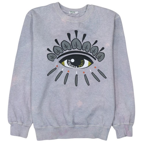 Kenzo men grey eye embroidered - men,