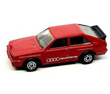 Matchbox International 25 Audi Quattro, burgundy, tampo, gloss black base, mint!