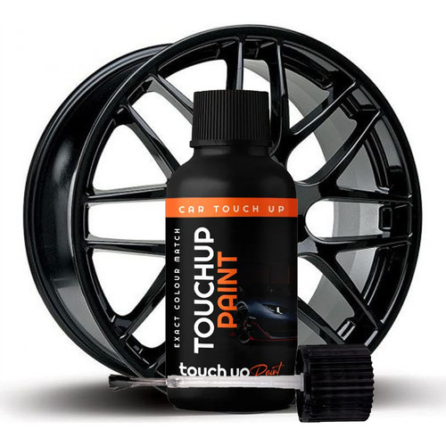 Gloss black alloy wheel touch - black,