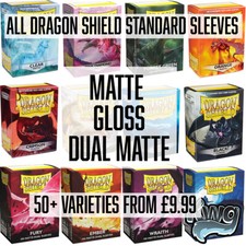 DRAGON SHIELD STANDARD CARD SLEEVES GLOSS / MATTE / DUAL MATTE 100 PER PACK