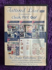 Tattered Lace Dies Click Print Go Vol 4 CD-ROM  FREE UK P&P