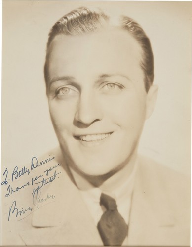 Bing crosby signed photograph - crosby,