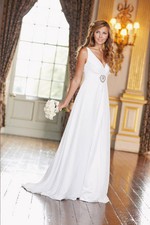 BNWT Ladies White Jewel Centre