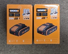 2x WORX WA3639 20V MAX 2.0Ah