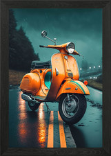Vespa Framed Wall Art Poster