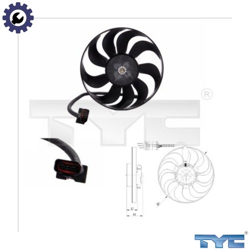 Fan engine cooling 837 0001 - fan,