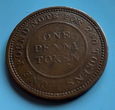 Flint Lead Works 1813 One Penny Token, Flintshire, Nice Condition
