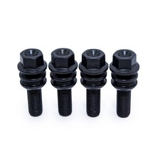 4 BLACK WHEEL BOLTS FOR