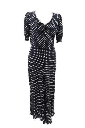 Women dress black polka - women's,