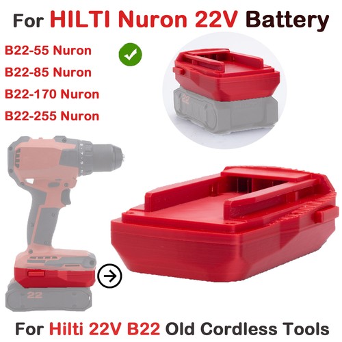 Battery adapter for hilti 22v - adapter,
