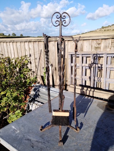 Vintage wrought iron companion - wrought,