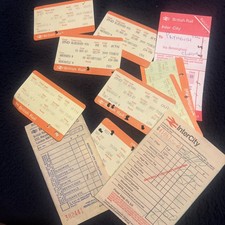 OLD BRITISH RAIL TICKETS TRAINS