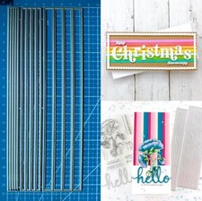 Metal Cutting Dies Slim Stripes Scrapbooking Embossing Paper Card Crafts Stencil