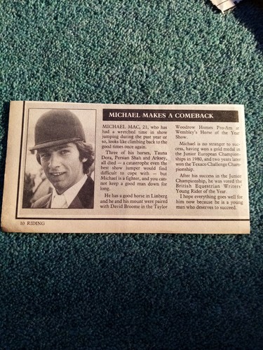 Hs13 ephemera 1980s - ephemera, horse