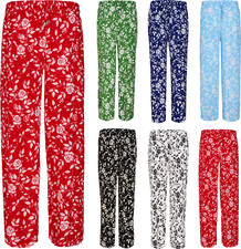 Palazzo Ladies Womens Trousers Harem Wide Leg Loose Baggy Fit Spring Summer NEW