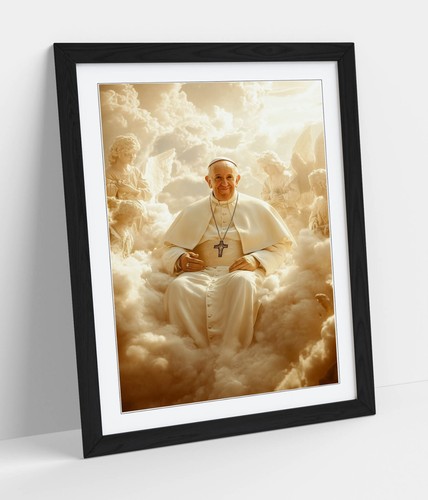 Pope francis heaven framed - pope,