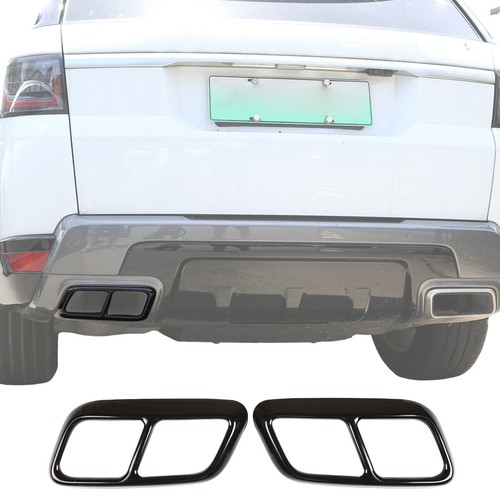 Black rear exhaust muffler - exhaust,