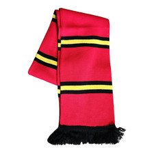 YELLOW & BLACK & RED BAR SCARF
