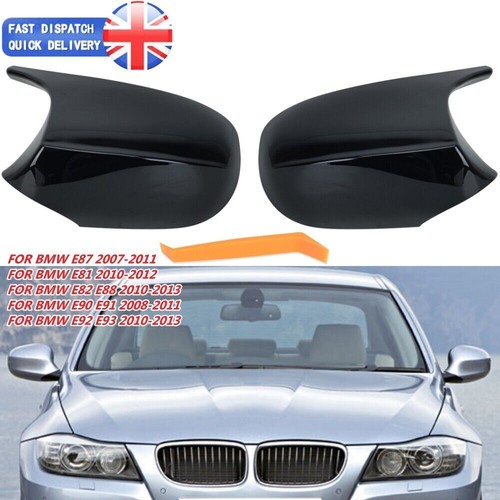 Gloss black wing mirror - black,
