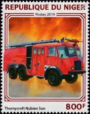 THORNYCROFT NUBIAN SUN ARFF Fire Engine Rescue & Firefighting Truck Stamp #119