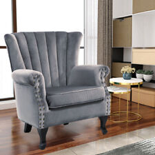 Grey Upholstered Velvet