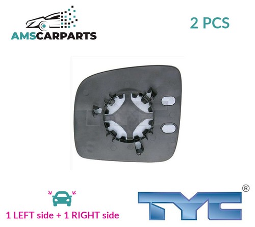 Rear view mirror glass - rear, pair