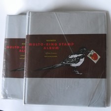 2x WH Smith Multo-Ring white Stamp Albums 22-ring WHS WHSmith #A1