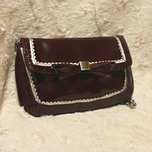 Karen millen burgundy patent - millen,