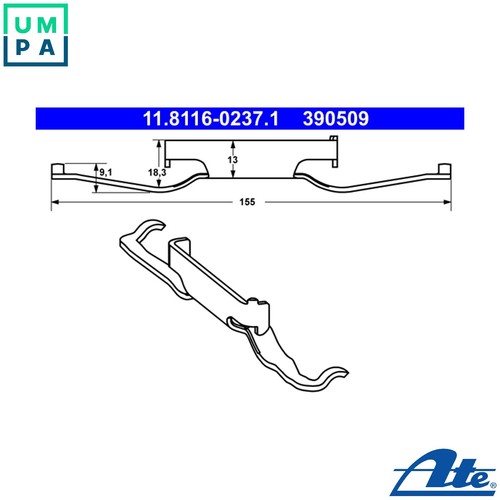 Spring brake caliper - spring,