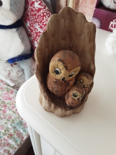 Owls tree stump - owls, a