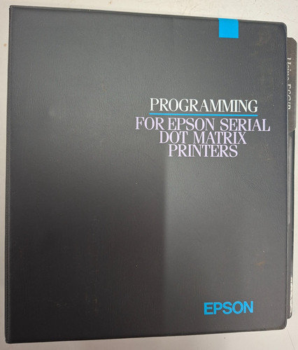 Epson programming serial dot - programming,