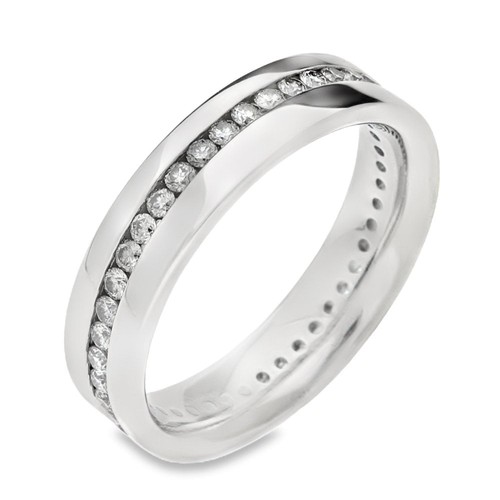 Gents 18ct white - 18ct, diamond