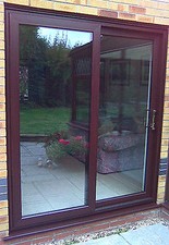 Cherrywood sliding patio upvc - cherrywood,