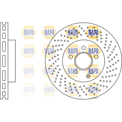 Brake discs vented grooved - 2x,