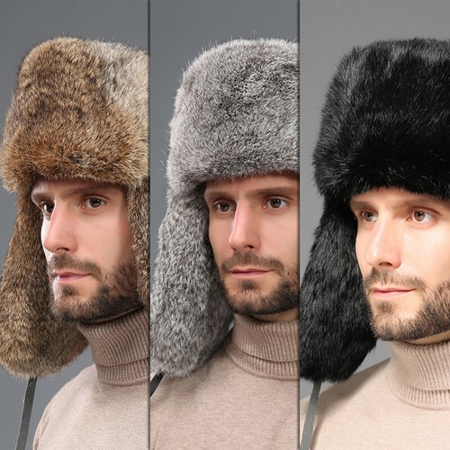 Winter real rabbit fur hat - winter,