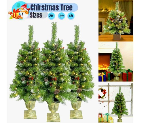 4ft pre lit green - green, xmas
