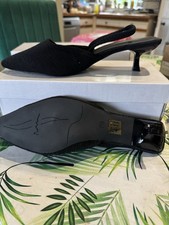 Women's Black Kitten Heel
