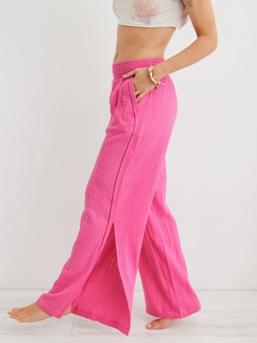 Aerie pink cotton gauze - aerie,