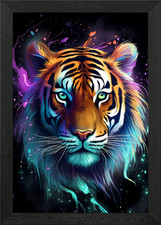 Tiger Enchanted garden Framed