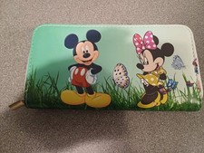 Micky Mouse Minnie Mouse Large Purse New!