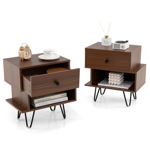 Bedside tables set wooden - tables, of