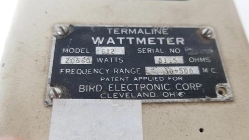 Bird 612 wattmeter - bird,