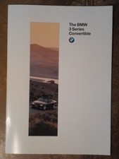 BMW 3 SERIES CONVERTIBLE 1995 1996 UK Mkt Sales Brochure - E36 328i