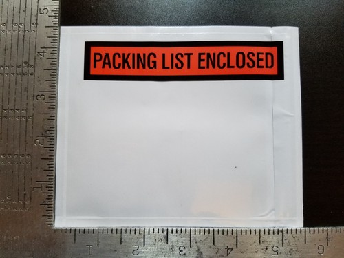 Packing list envelopes invoice - list,