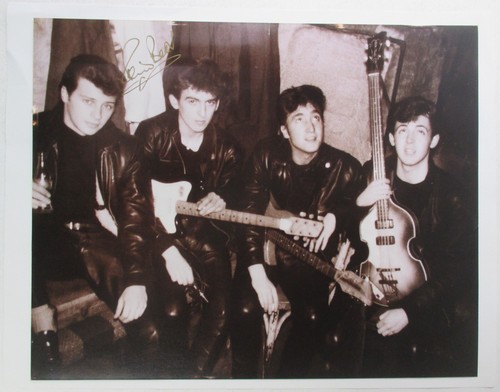 Signed pete best 8x10 - 8x10", the