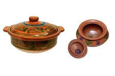 Clay Pot Handi Cooking Biryani Chicken Open Fire Gas Top With Lid Popular Sizes